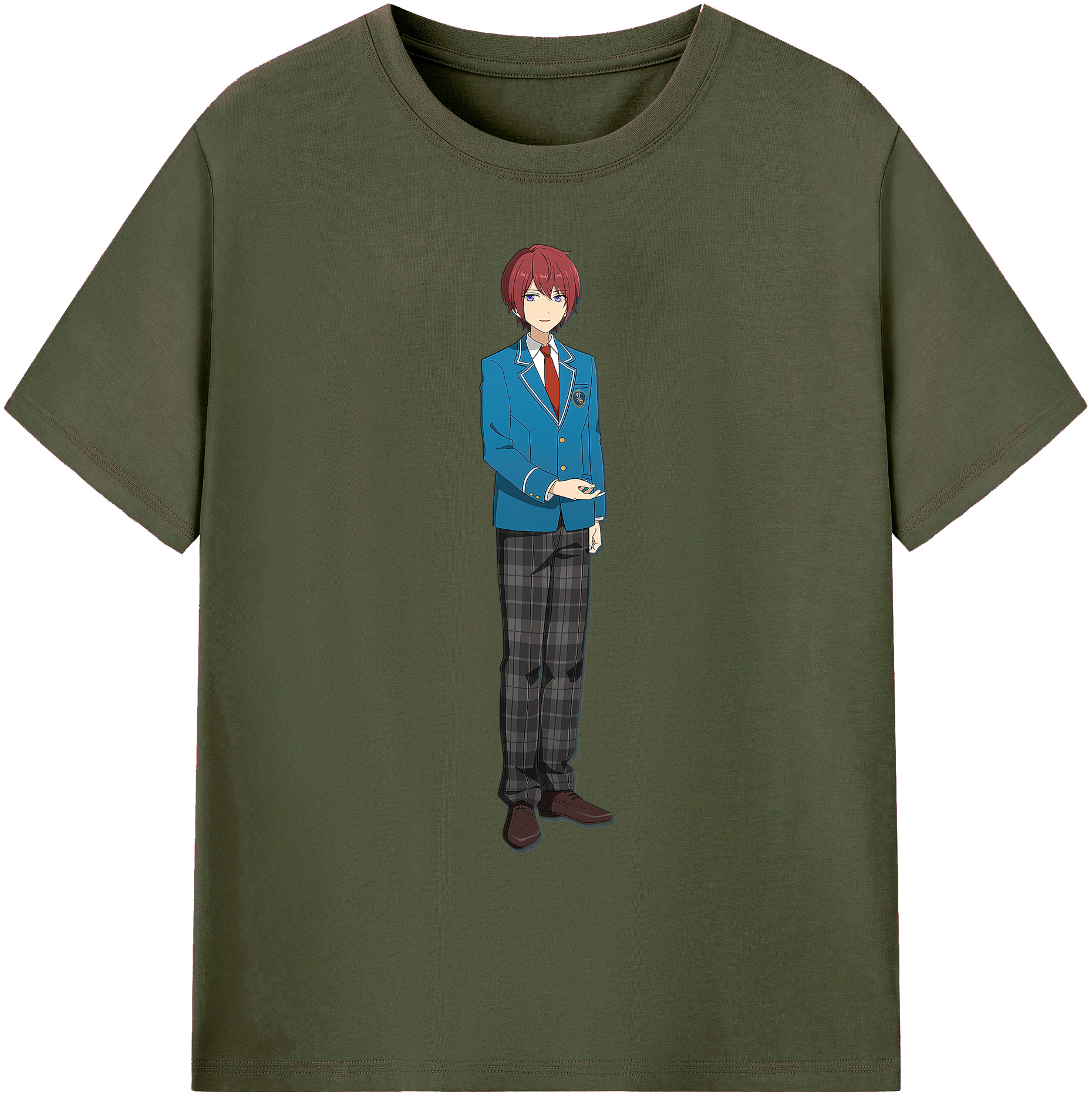 （画像用） あんさんぶるスターズ! Ensemble Stars 綿100％ メンズ半袖Tシャツ｜肌触りやわらか＆通気性